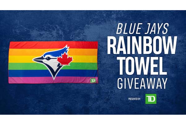 Free Toronto Blue Jays Pride Beach Towel