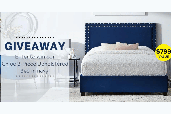 Free Chloe Upholstered Bed