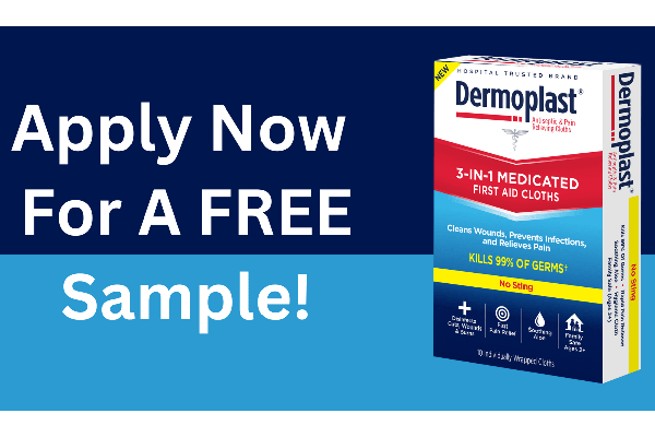 Free Dermoplast First Aid Cloths