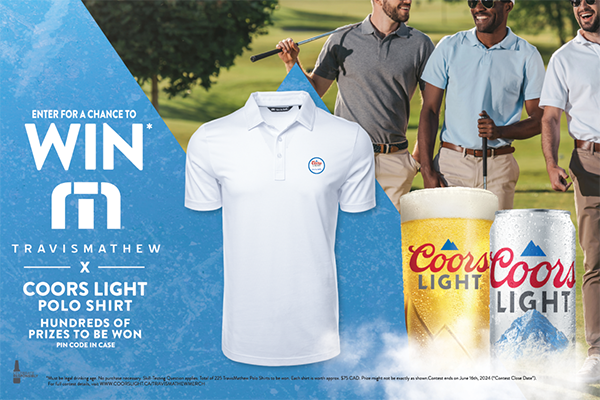 Free Coors Light Polo Shirt