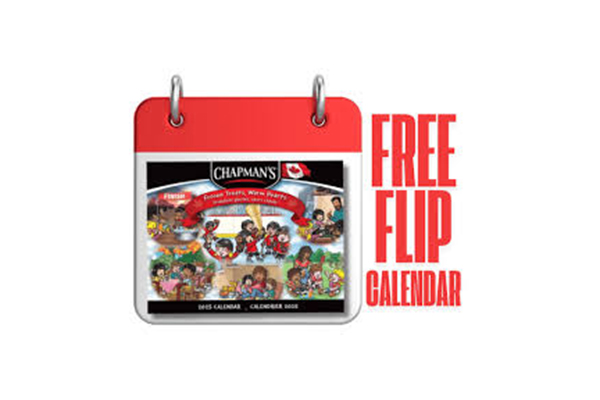 Free Chapman’s 2025 Flip Calendar
