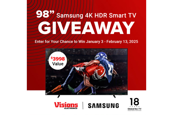 Free Samsung 98″ 4K Smart TV