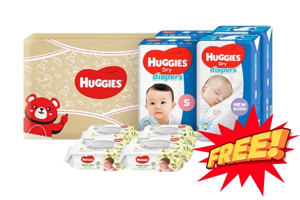 Free Huggies Newborn Diapers & Wipes Pack