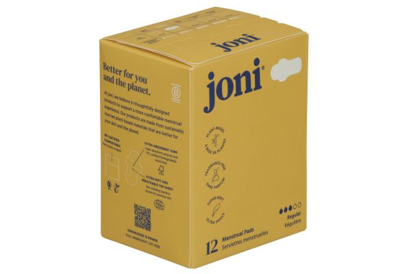 FREE Boxes of Joni Regular Organic Bamboo Pads or Liners