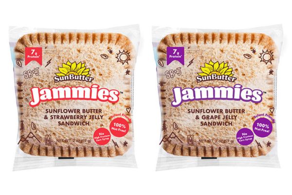 Free Jammies Sunflower Butter Sandwich